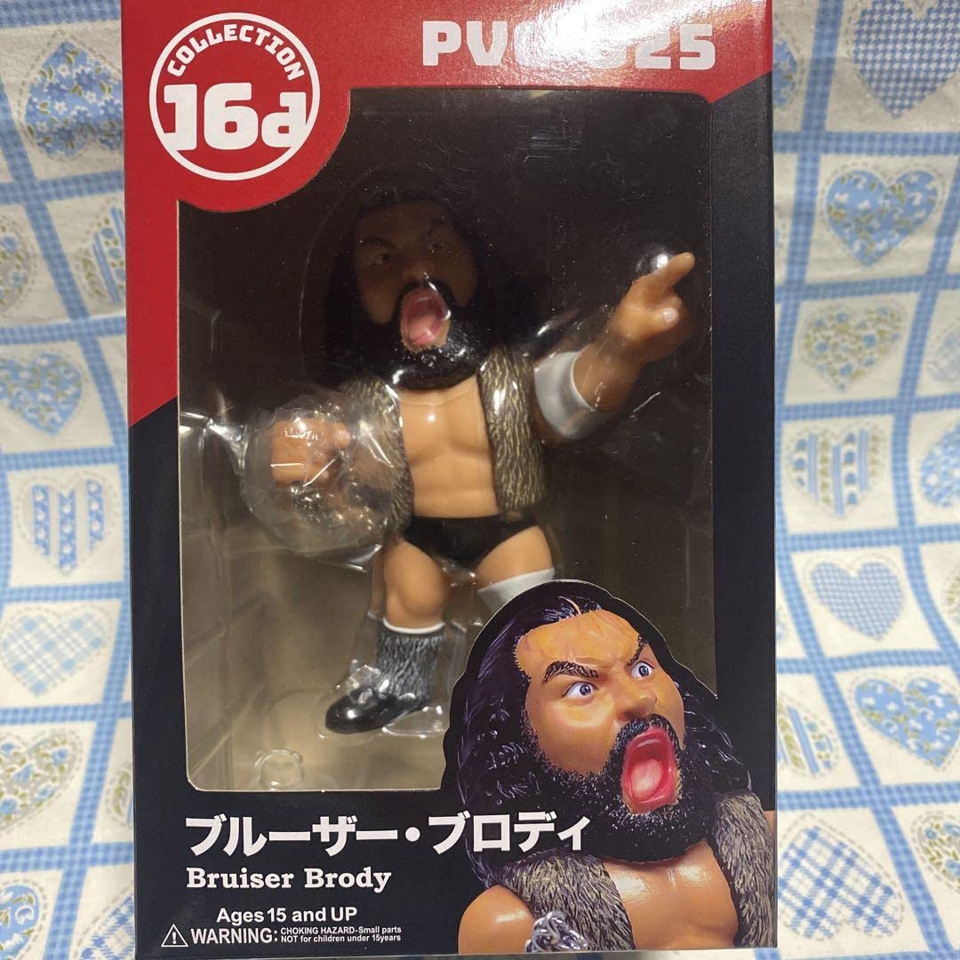 フィギュア ブルーザー・ブロディ 16dソフビコレクション新品未開封 16dソフビコレクション025 ブルーザー・ブロディ